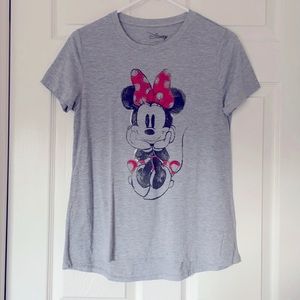 Disney grey Minnie Mouse tee. Women’s M